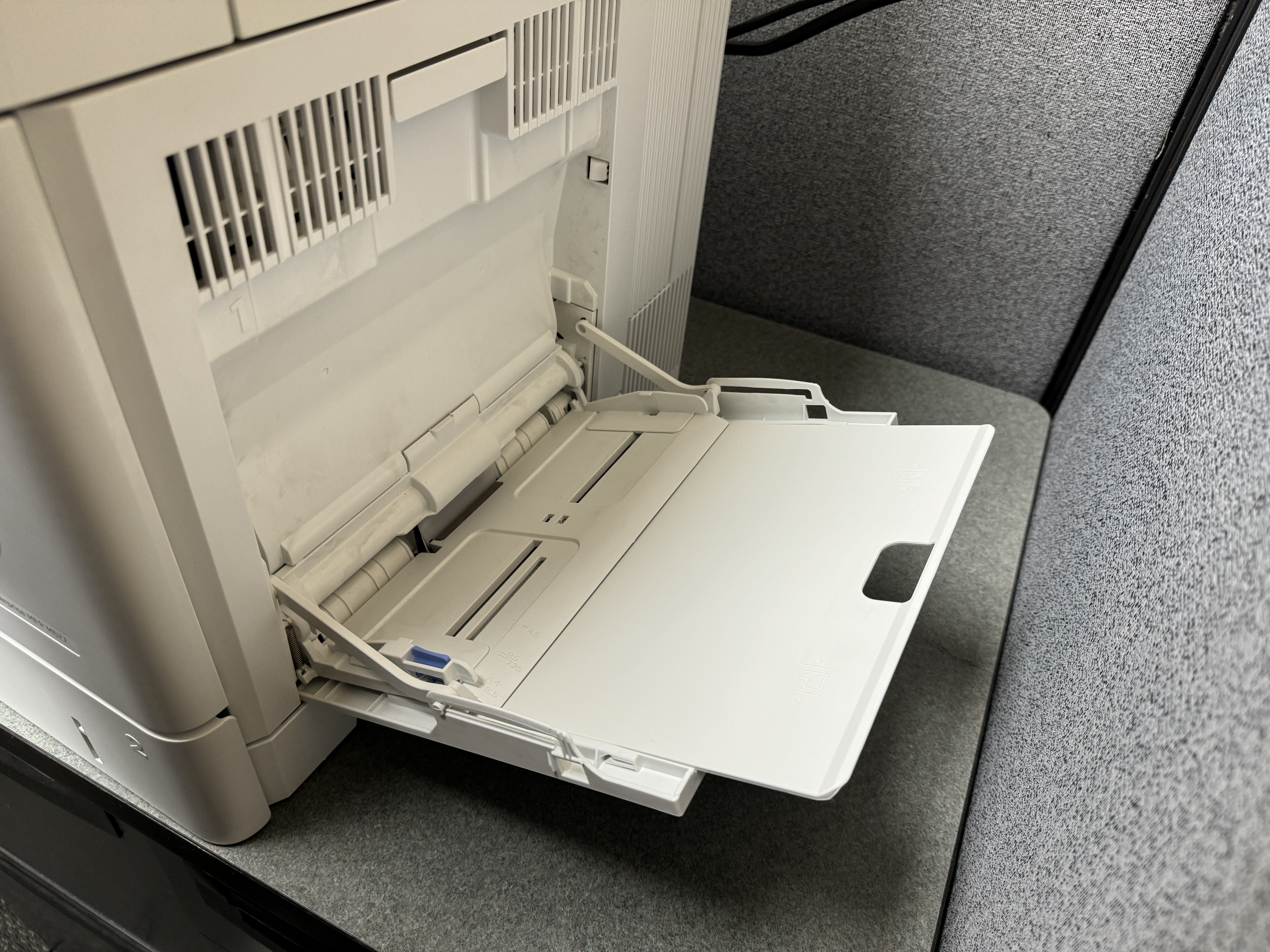 used HP color copier manual tray