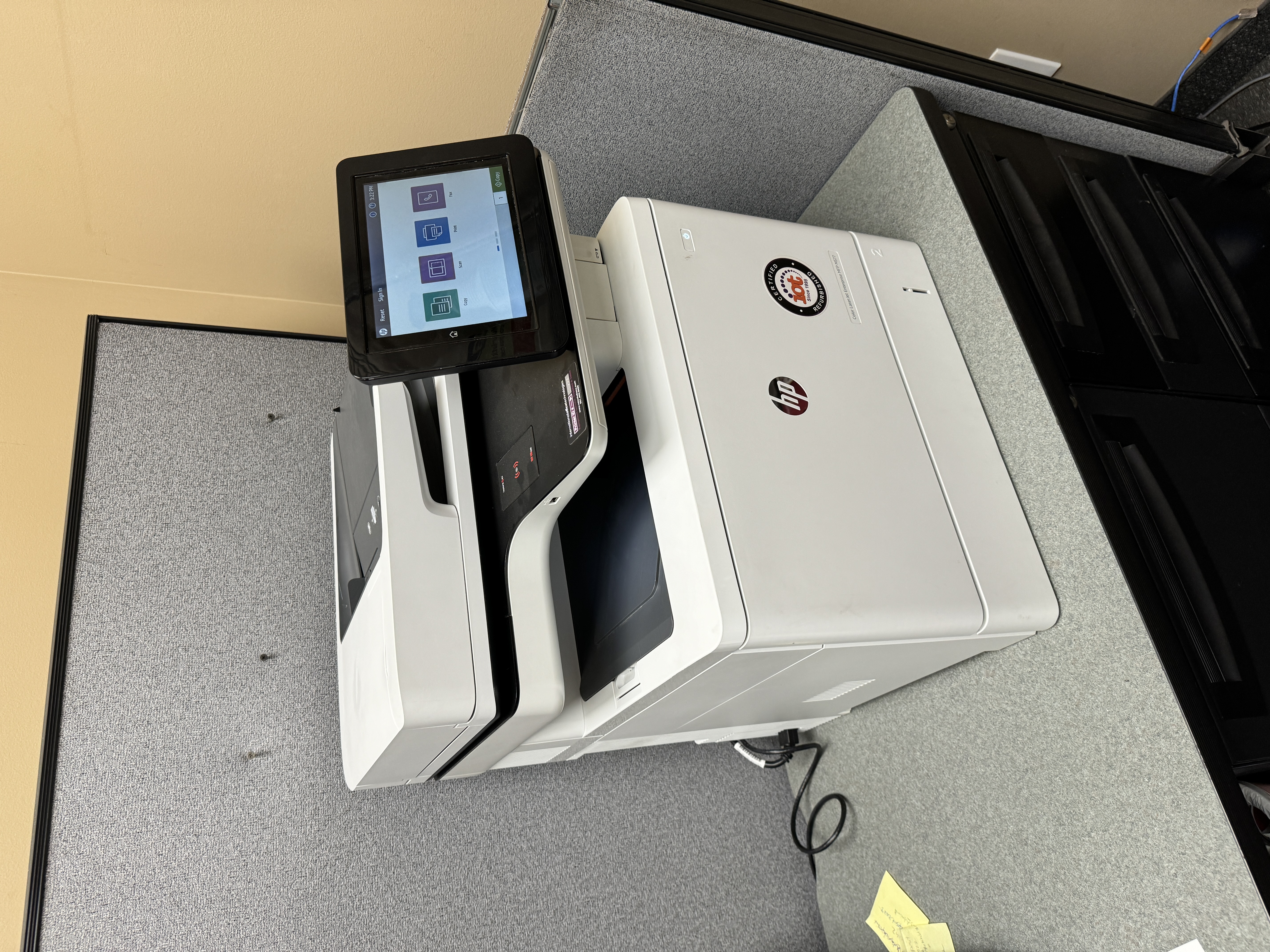 Used desktop HP m577 color copier