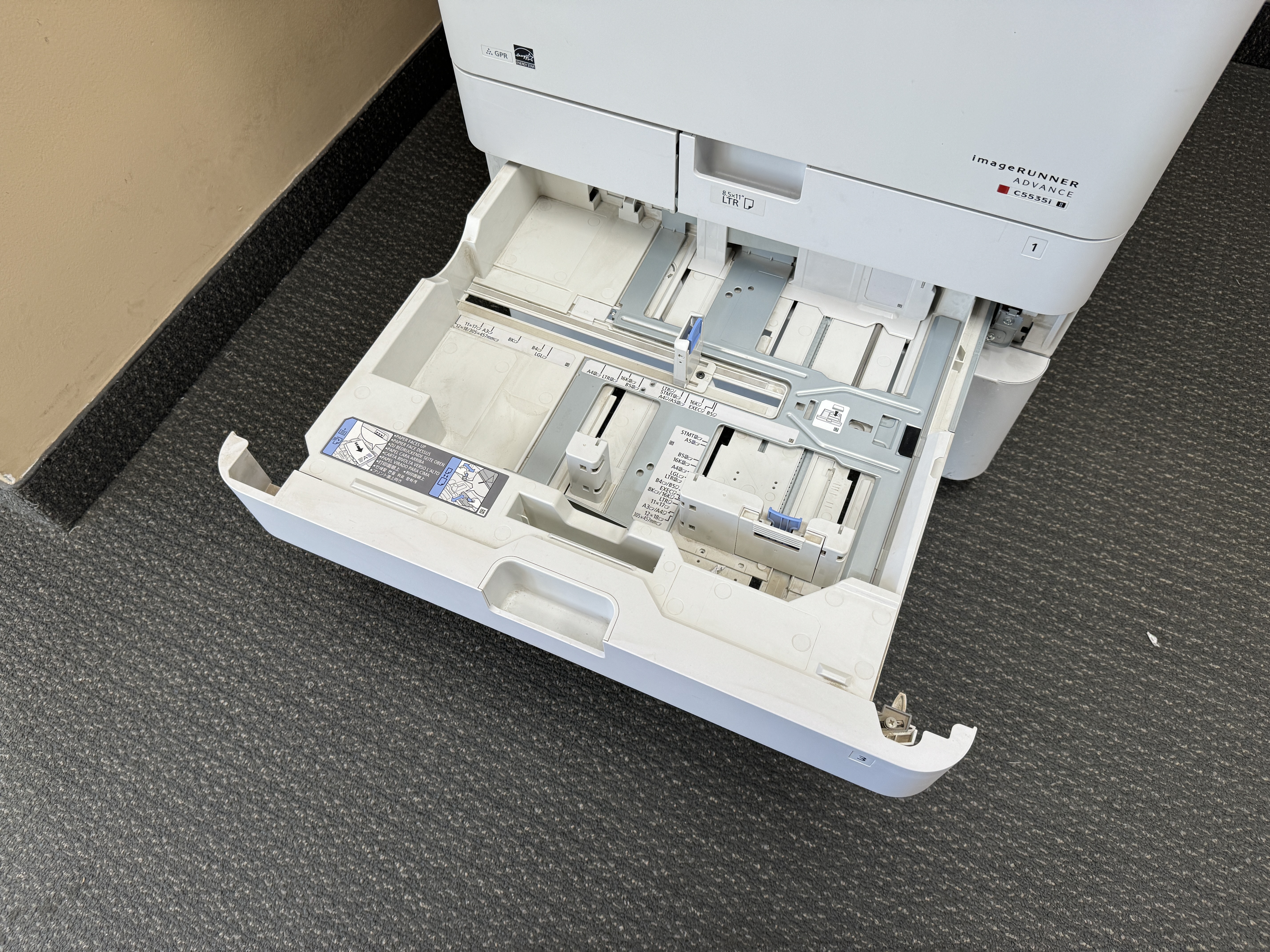 500 sheet paper tray for a canon imagerunner copy machine