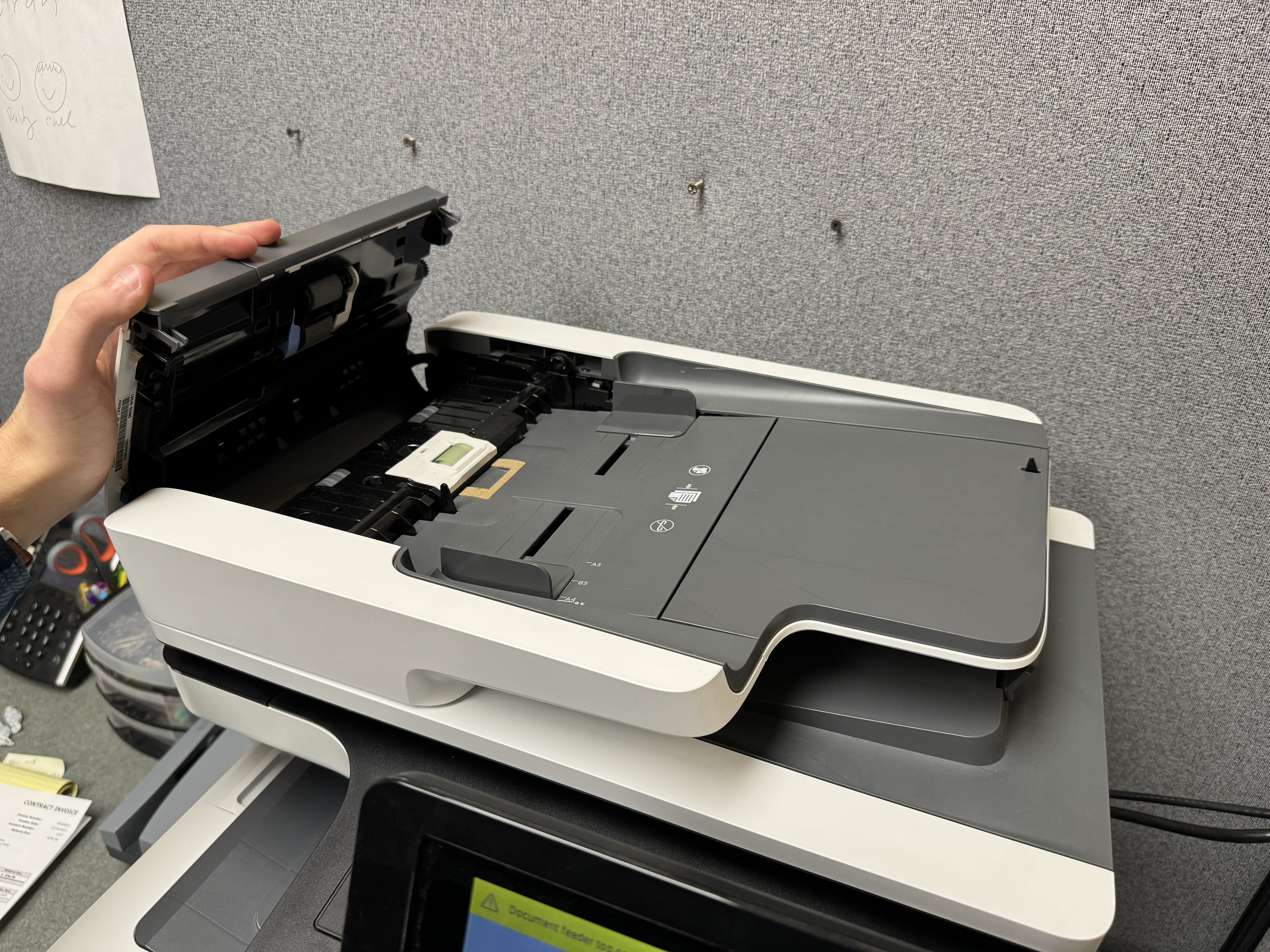 adf on a HP m577 copy machine