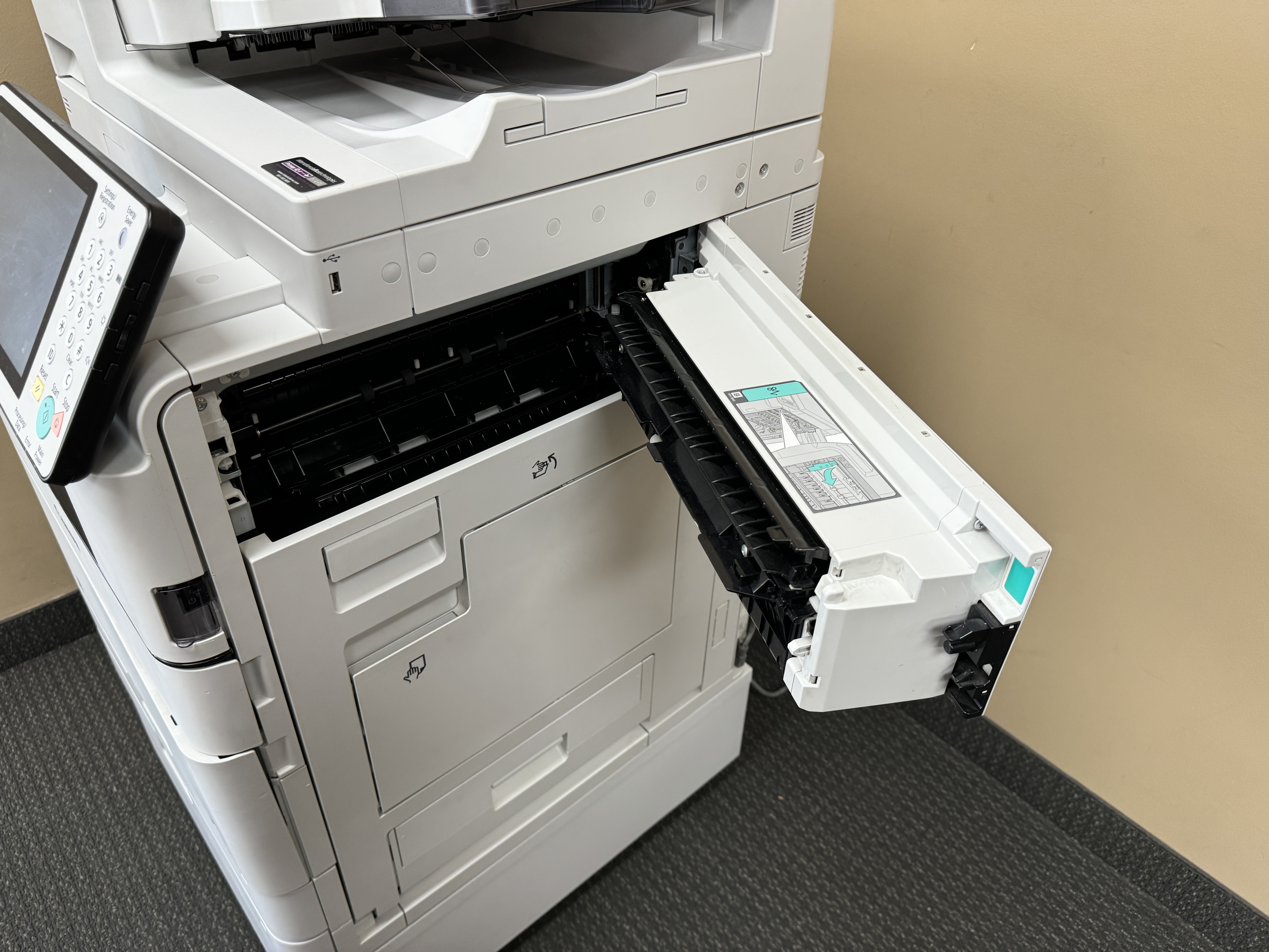 exit feed door for a canon imagerunner advance c3525ii color copier