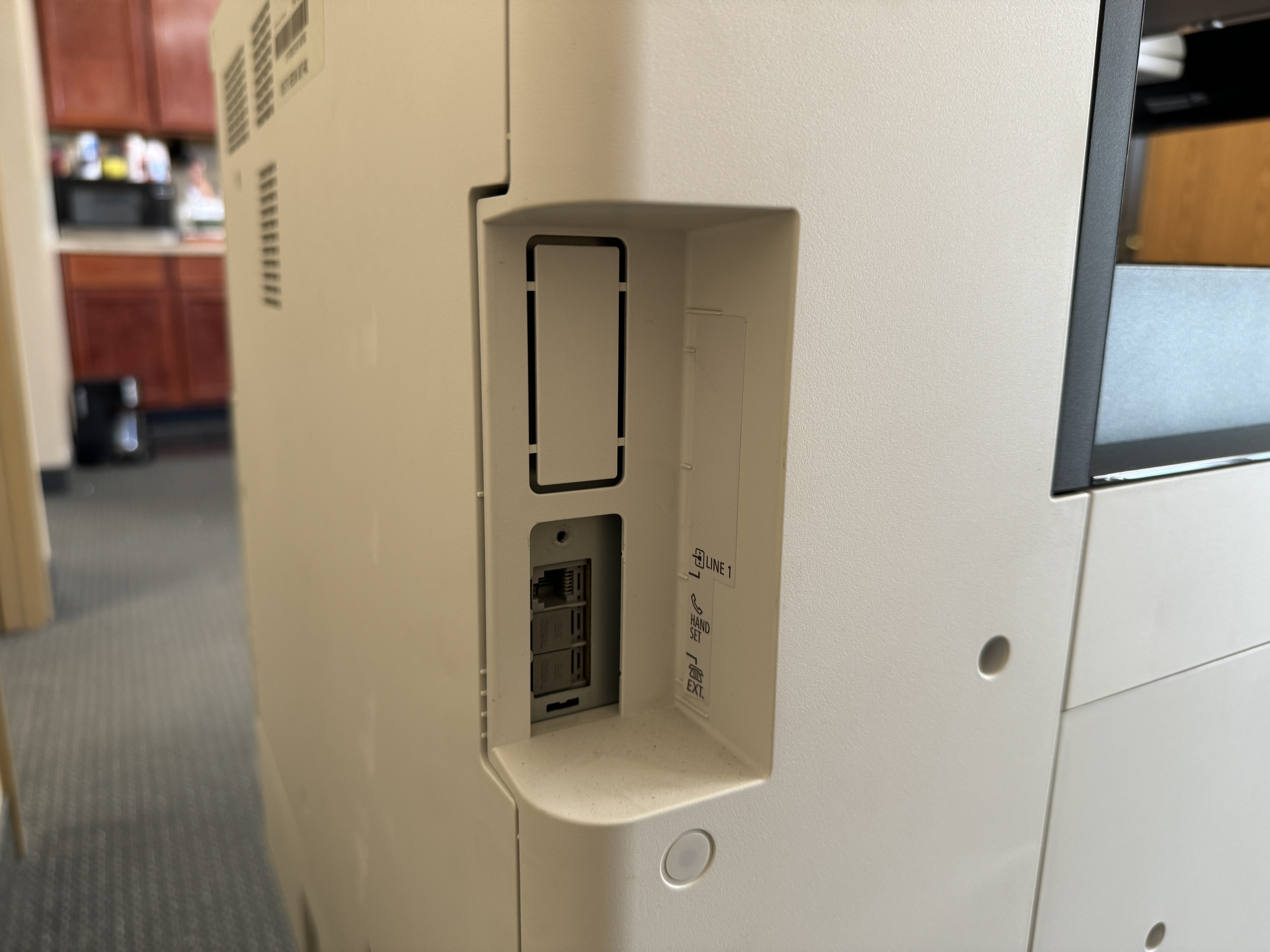 fax port for a canon copier printer