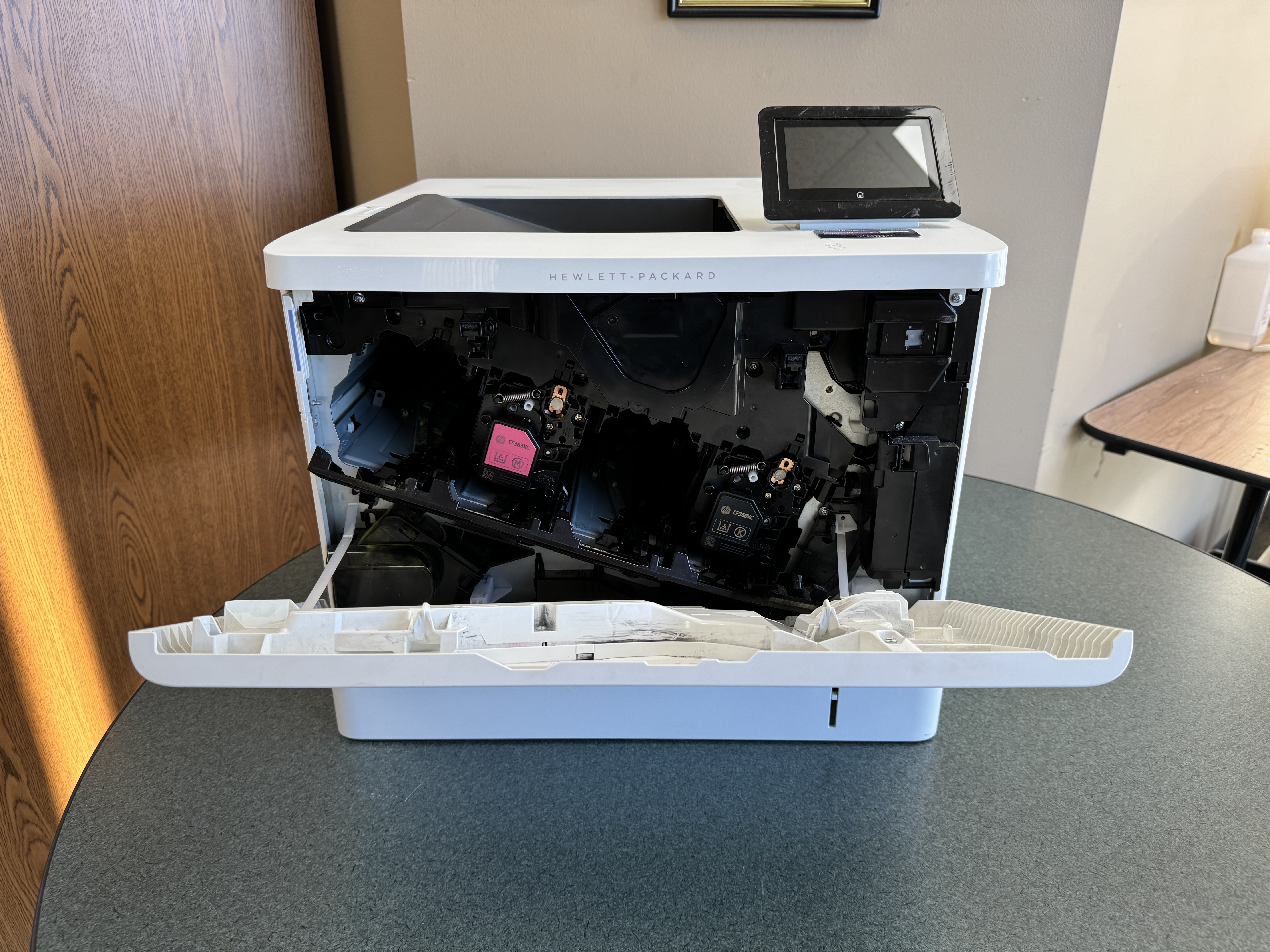 HP laser printer repair of a m533 printer. 