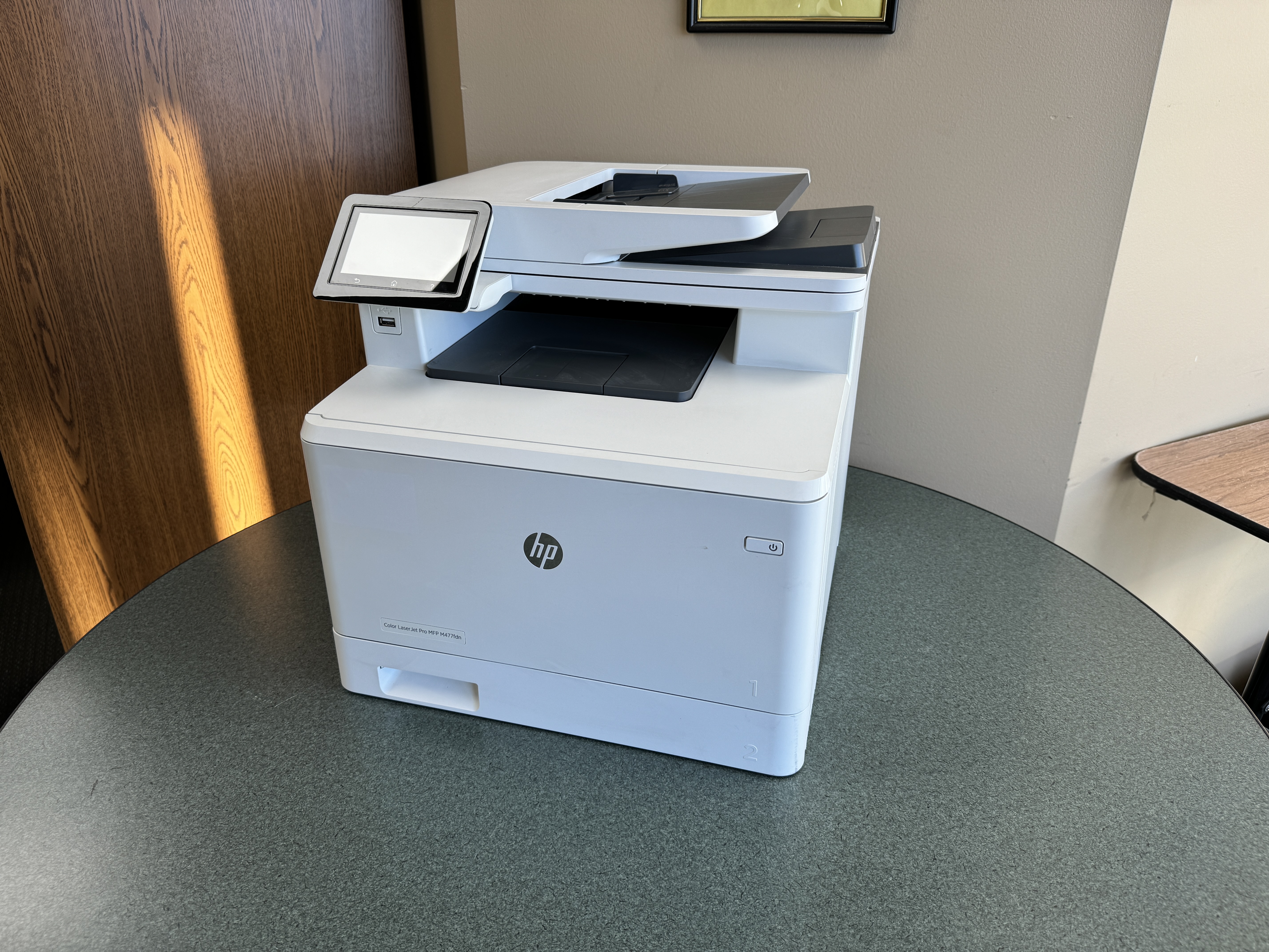 HP M477 desktop color copier rental. 