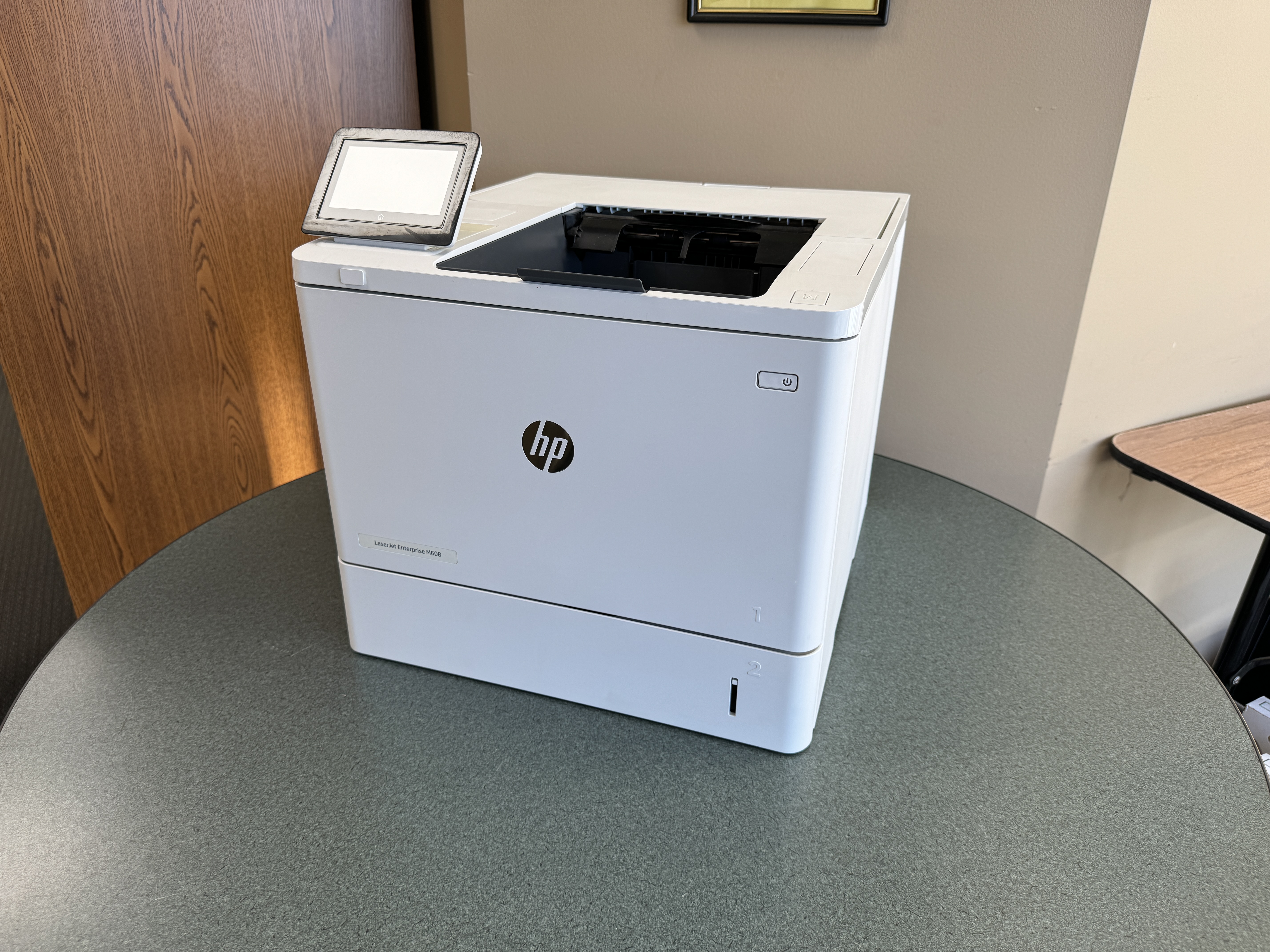 HP laser printer repair of a m608 printer. 