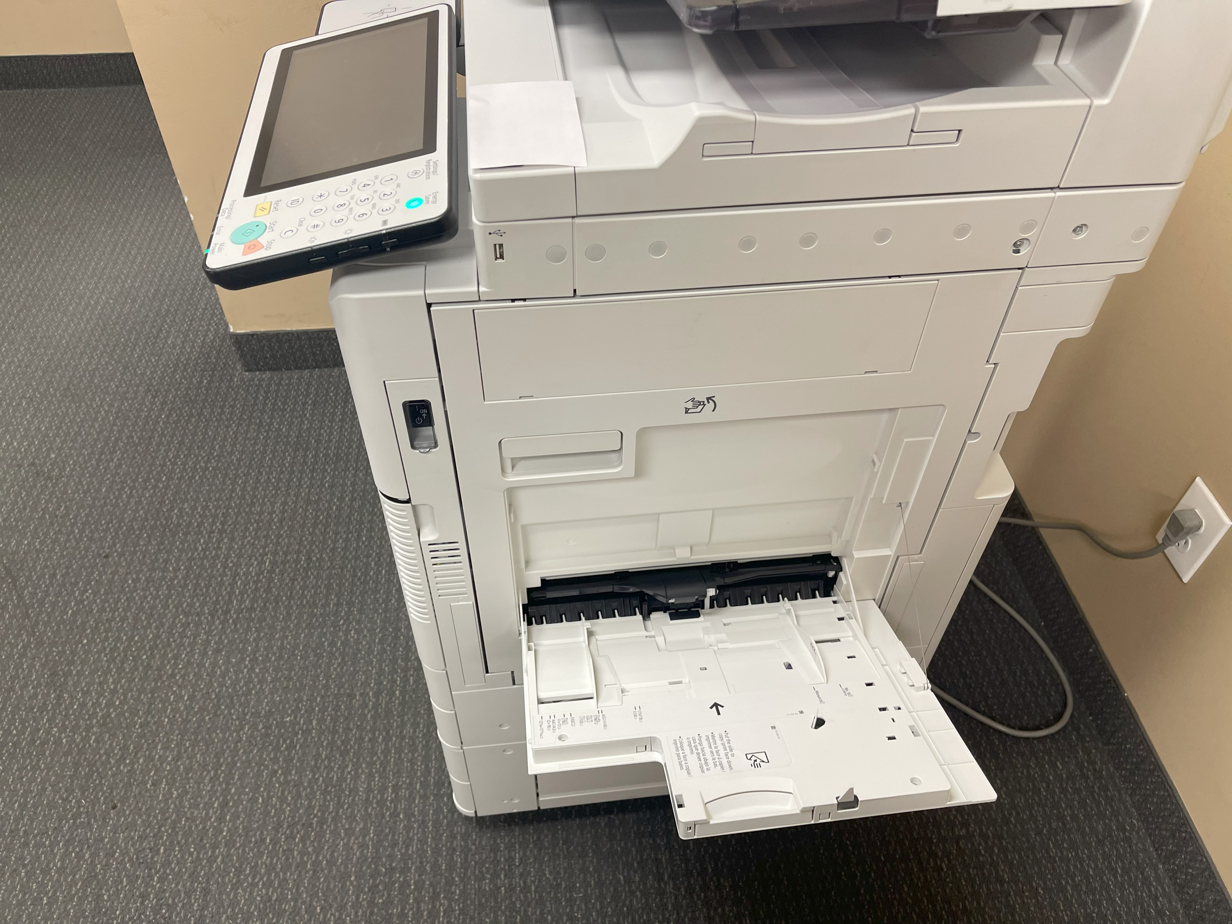 Side of Canon copy machine lease