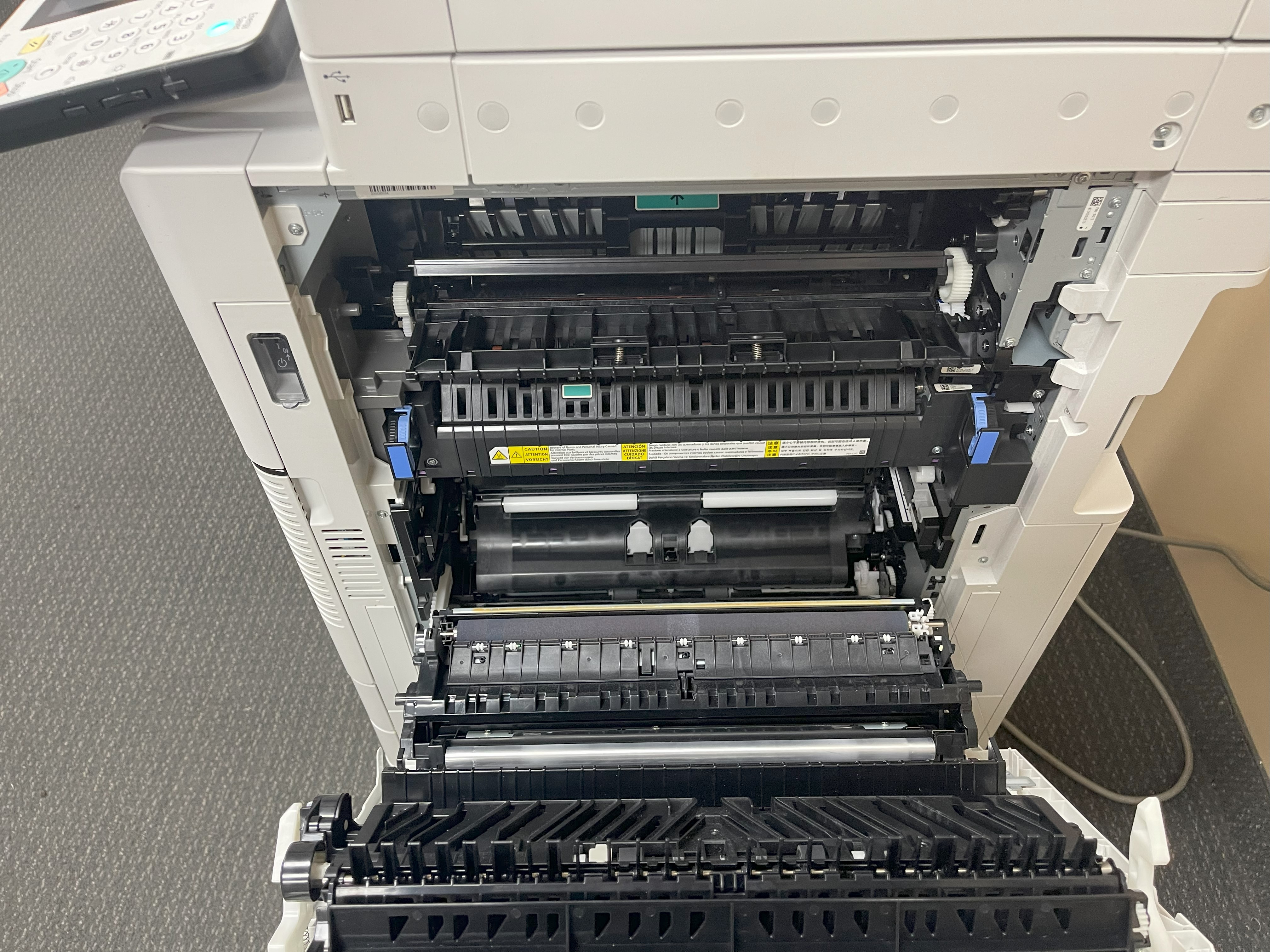 Paper printing mechanism on used color copiers for sale