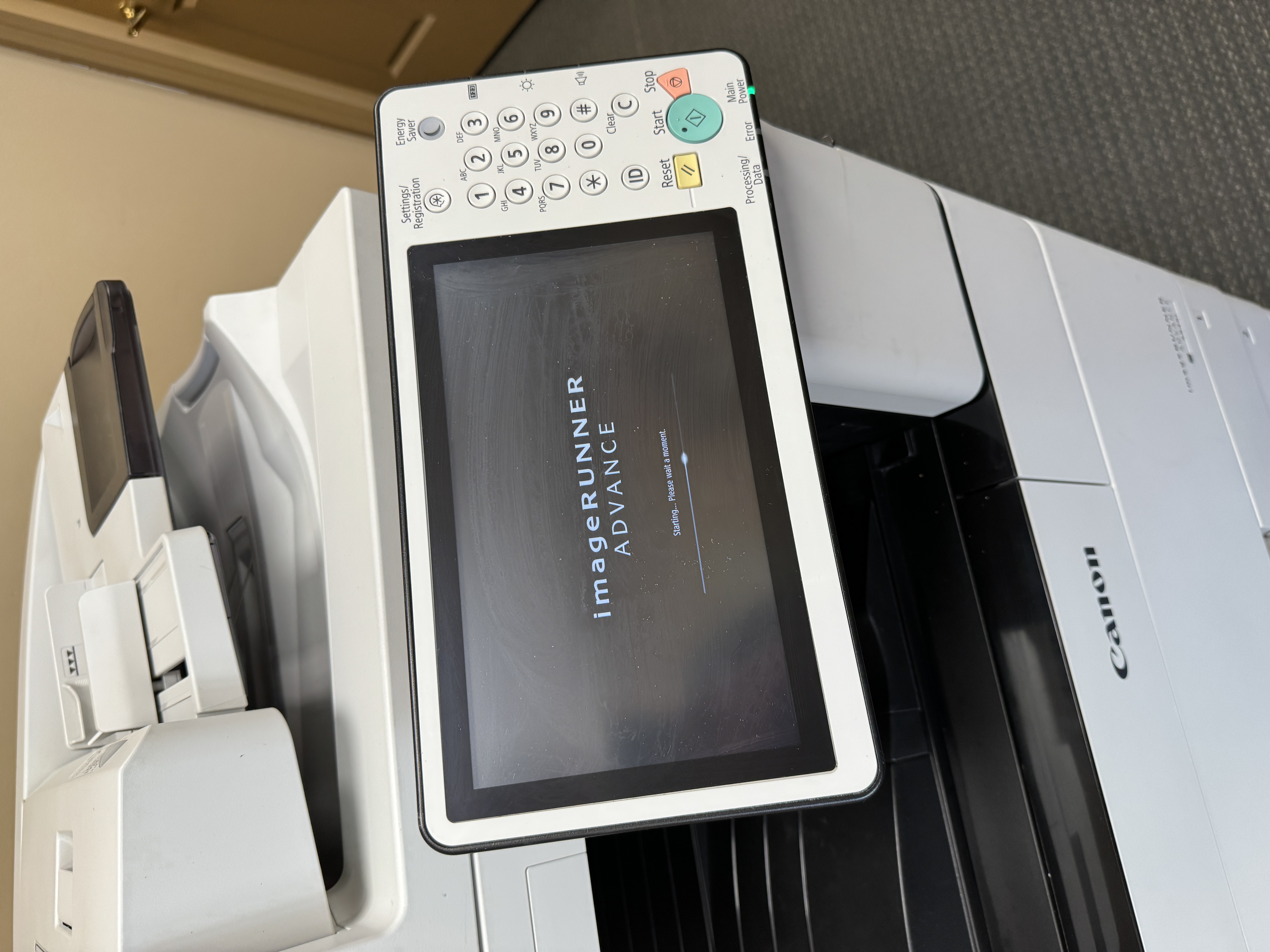 Imagerunner startup screen canon copy machine lease