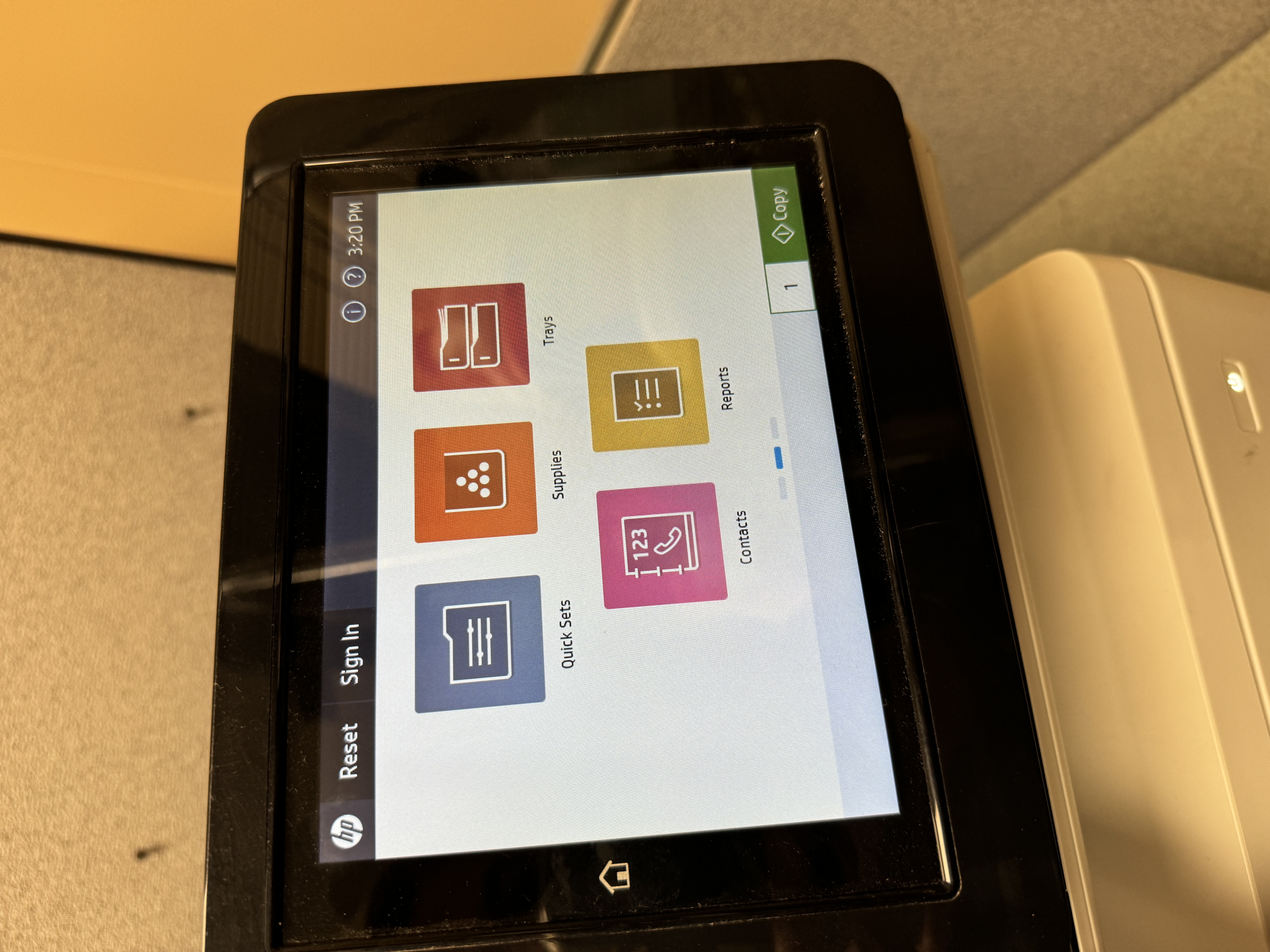 Maintenance menu on commercial printer lease near me