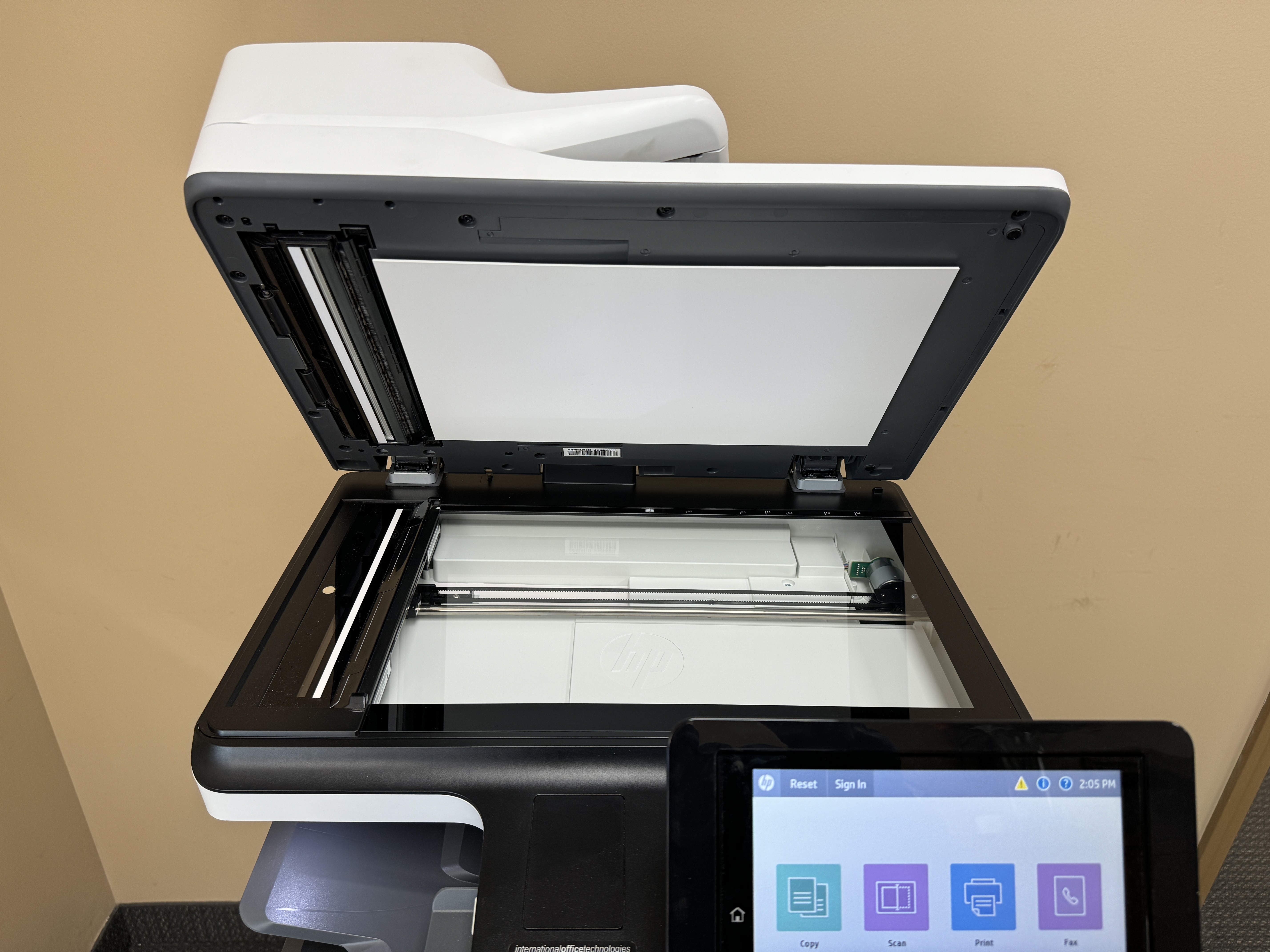 Scanner bed on HP used color copiers for sale
