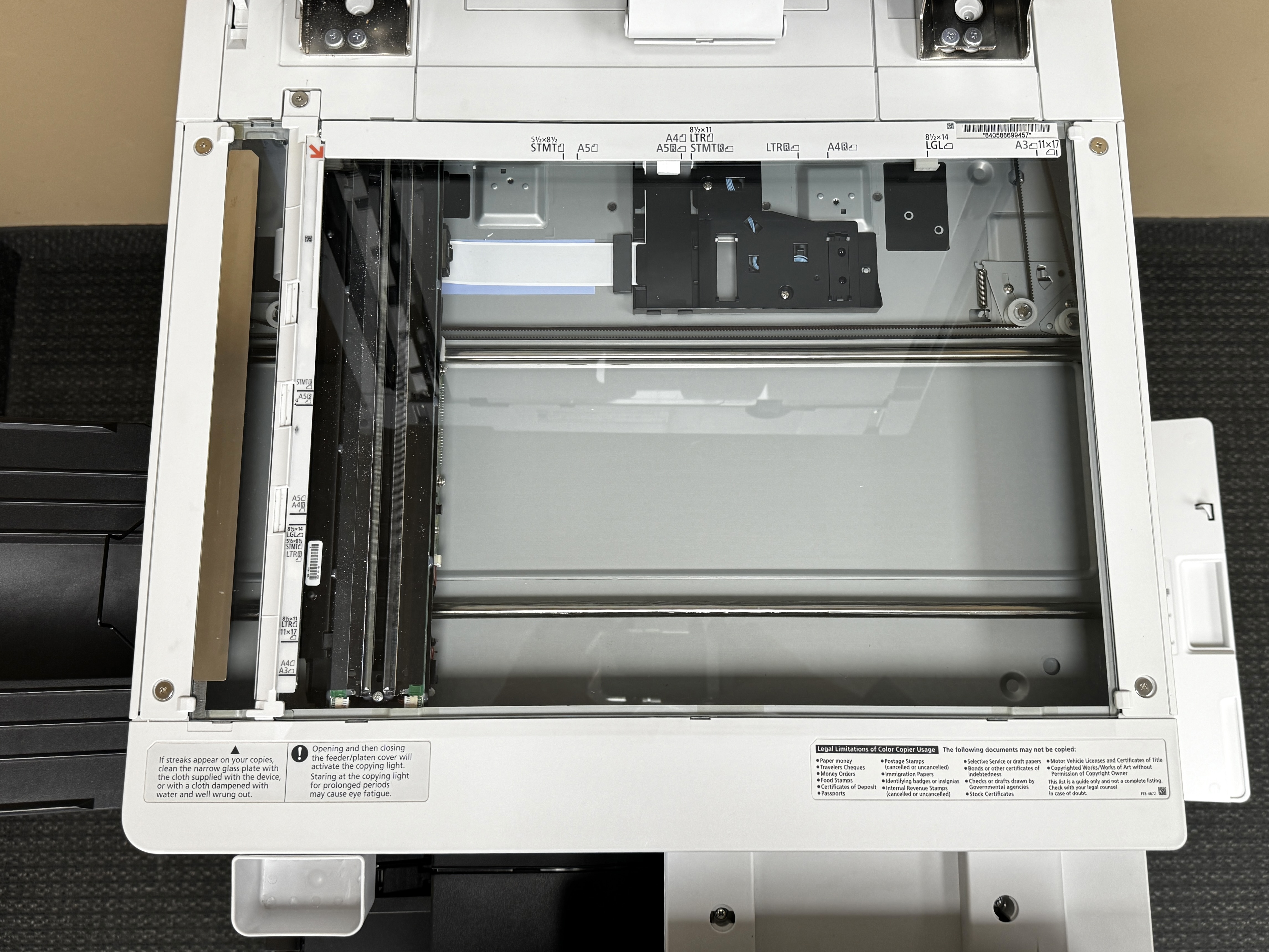 Flat glass for a Canon Imagerunner advance c5550ii.