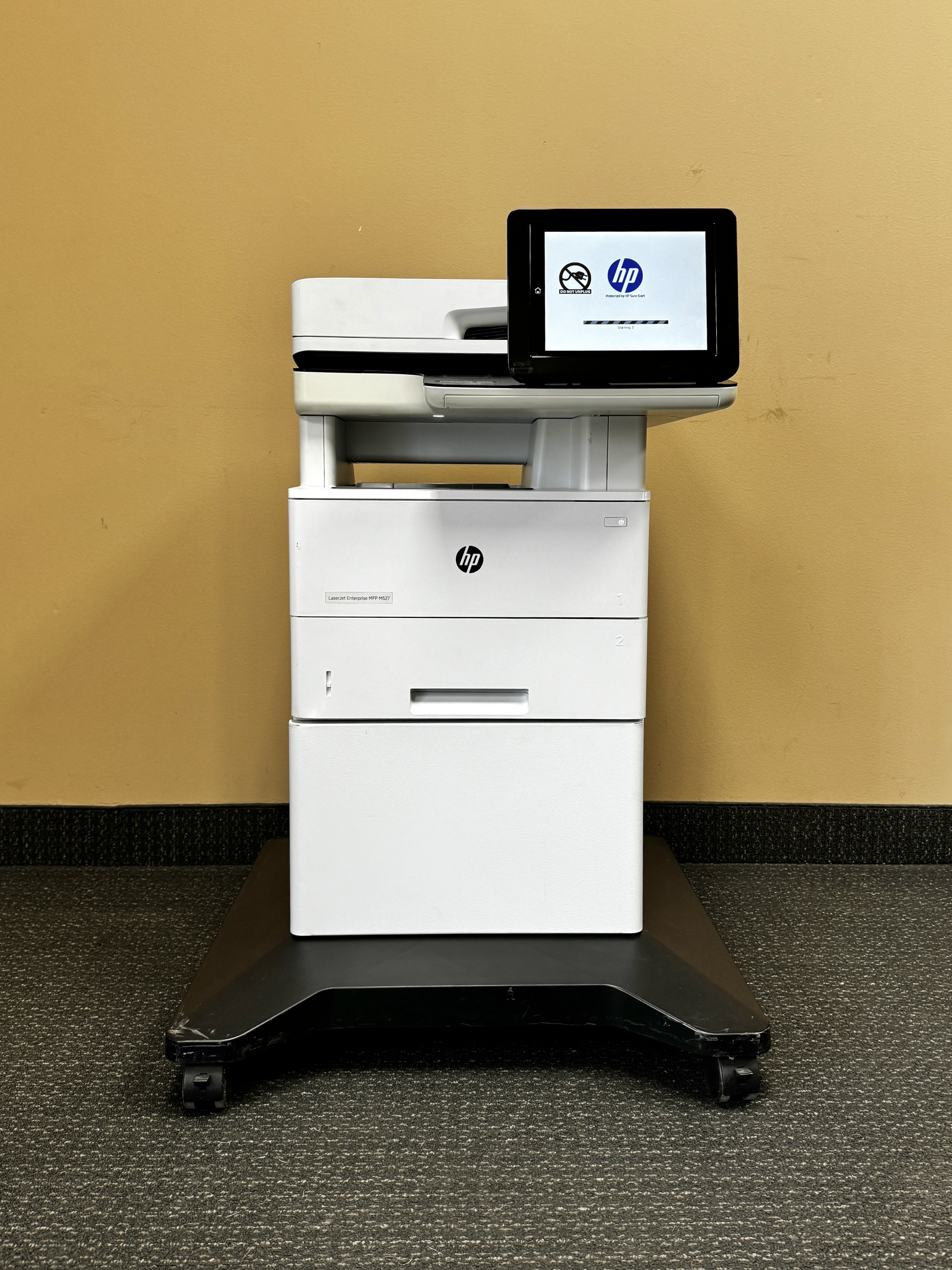 lease a business printer HP w/ Cabinet