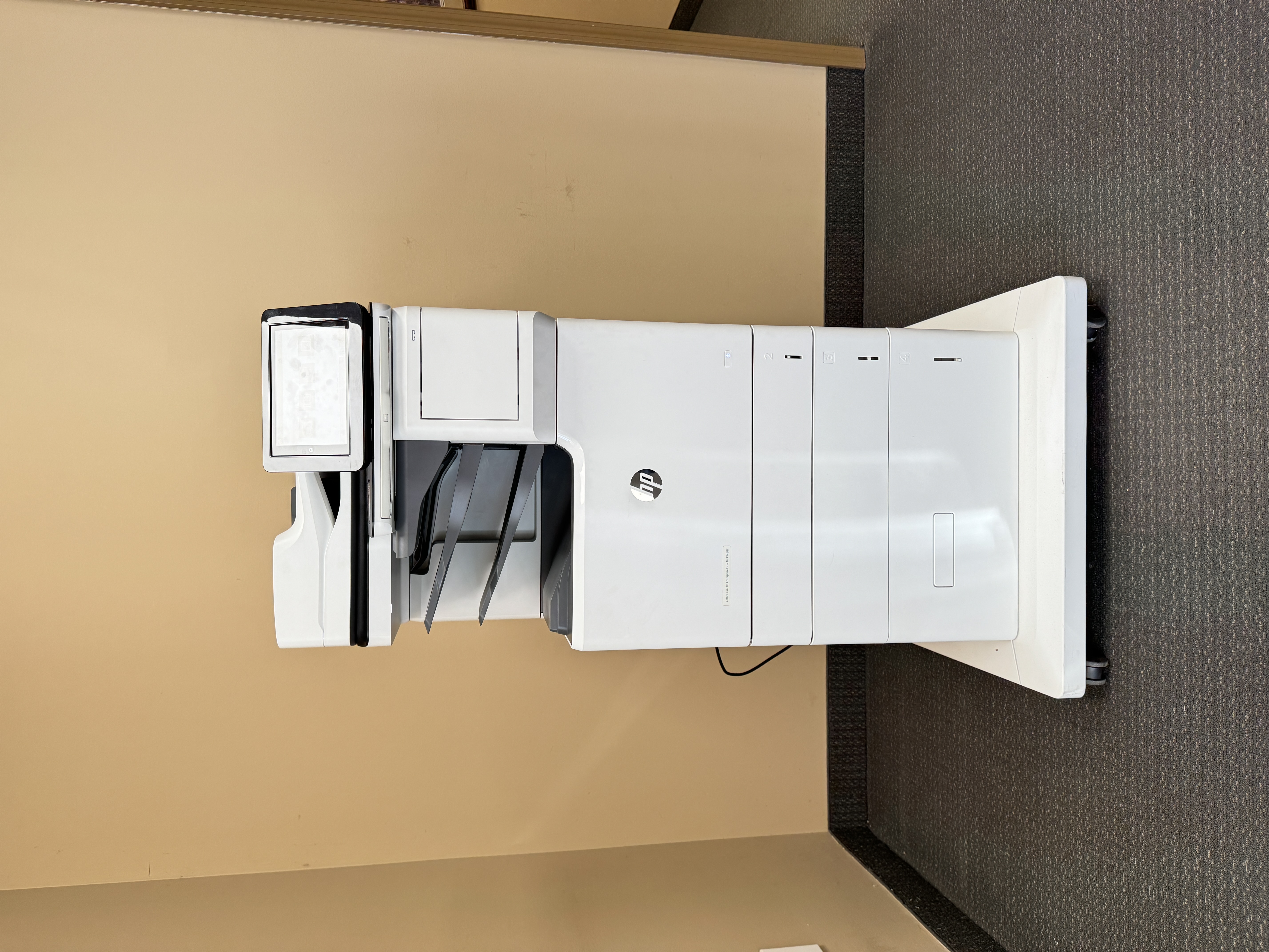 HP M682 color MFP used in a MFP color printer lease.